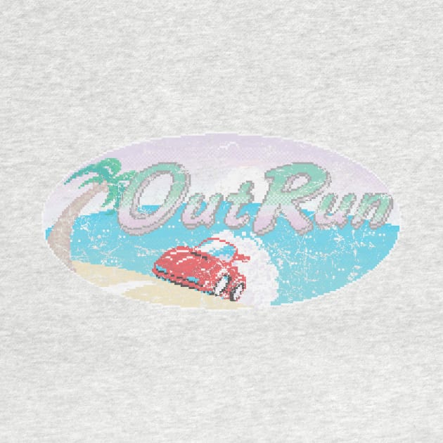 Outrun Logo (faded and weathered) by GraphicGibbon